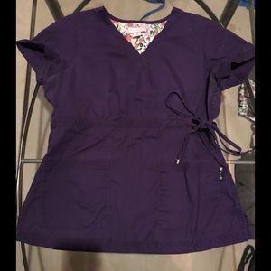 Koi Katelynn Scrub Top /Lindsey Bottom “ Grape”